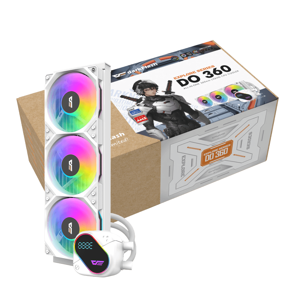 Tản nhiệt nước AIO CPU DARKFLASH DO360 3 Fan White